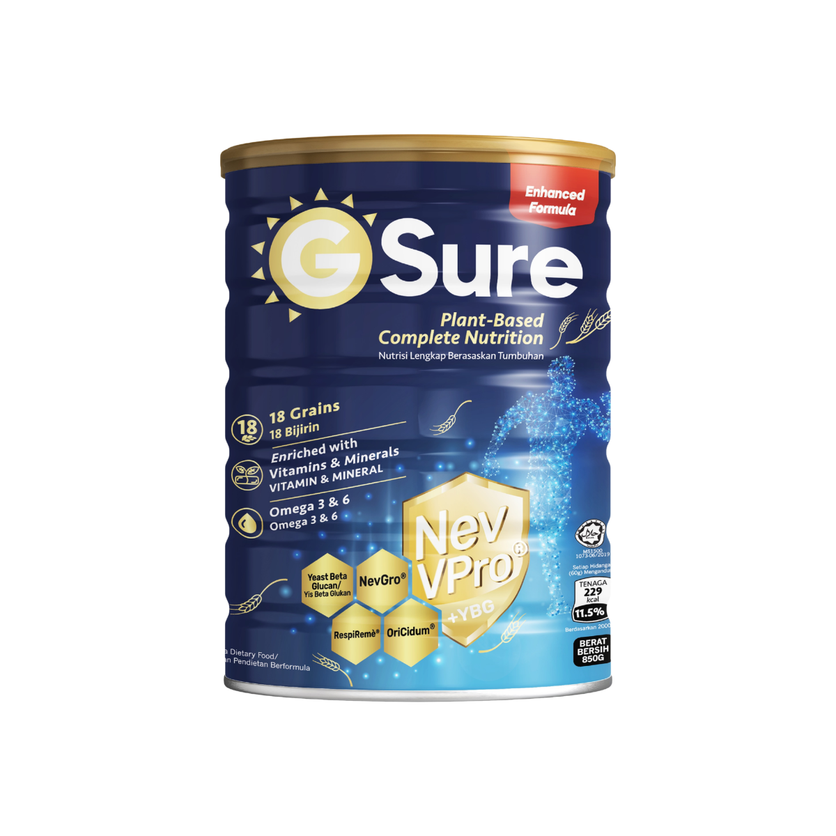 GoodMorning GSure Plant-Based Complete Nutritional Beverage 850gm