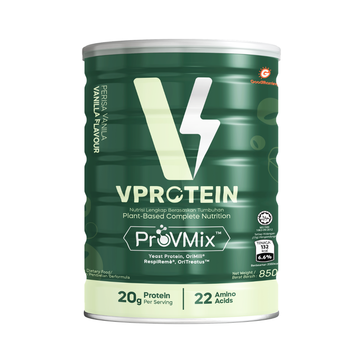 GoodMorning VProtein Plant-Based Complete Nutritional Beverage 850gm