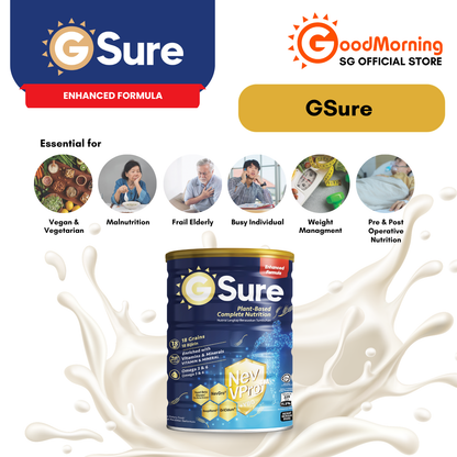 GoodMorning GSure Plant-Based Complete Nutritional Beverage 850gm
