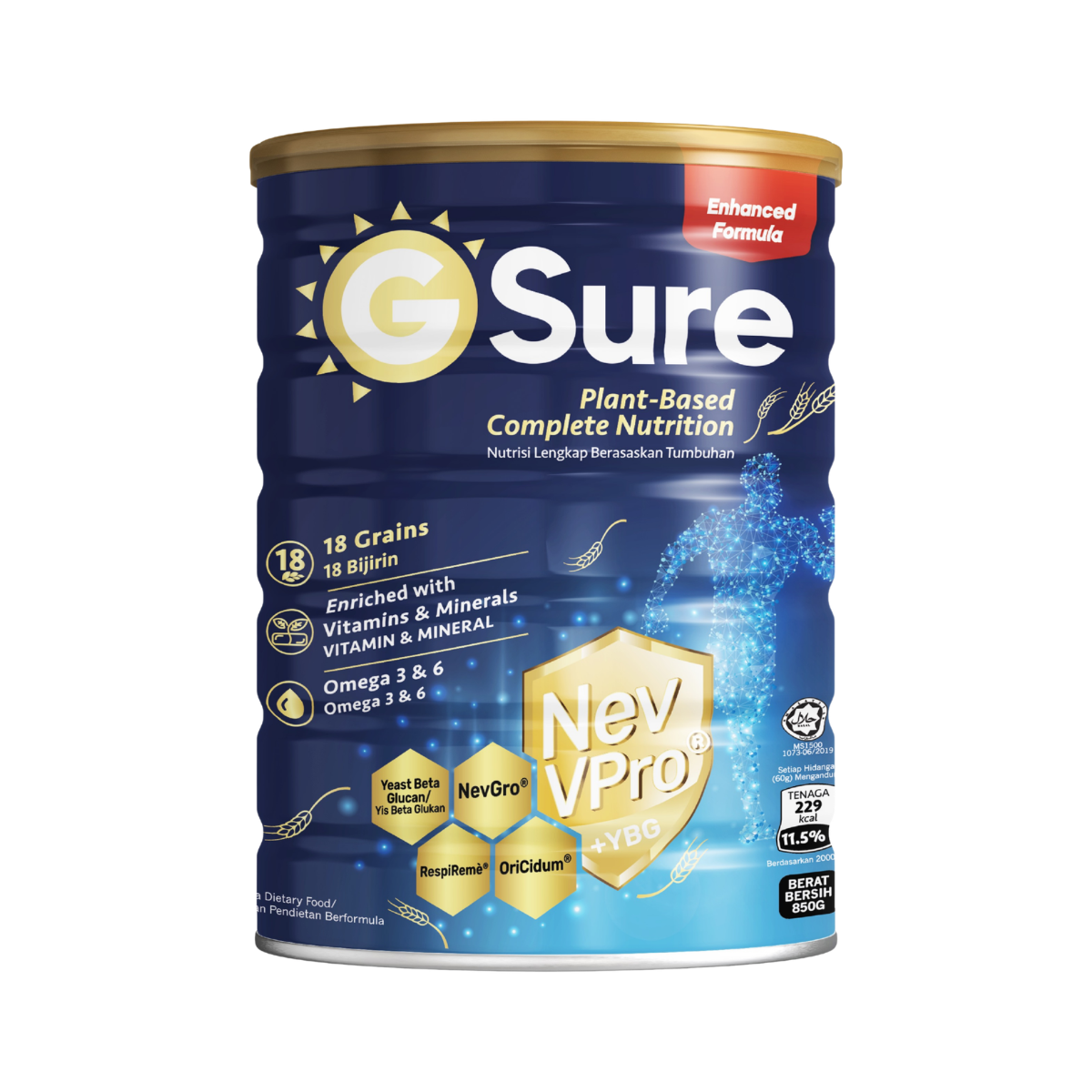 GoodMorning GSure Plant-Based Complete Nutritional Beverage 850gm