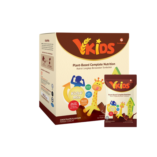 GoodMorning VKids Plant-Based Complete Nutritional Beverage 45g x 12sachets (Chocolate)