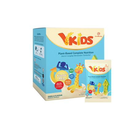 GoodMorning VKids Plant-Based Complete Nutritional Beverage 45g x 12sachets (Vanilla)