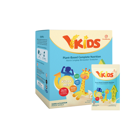 GoodMorning VKids Plant-Based Complete Nutritional Beverage 45g x 12sachets (Vanilla)