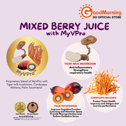 GoodMorning Mixed Berry Juice 100ml x 10sachets