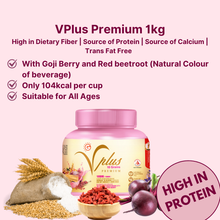 GoodMorning Premium VPlus Multigrain Beverage - Beetroot & Goji Berries | Tiger-Milk Mushroom | Black & White Fungus 30g x 12sachets