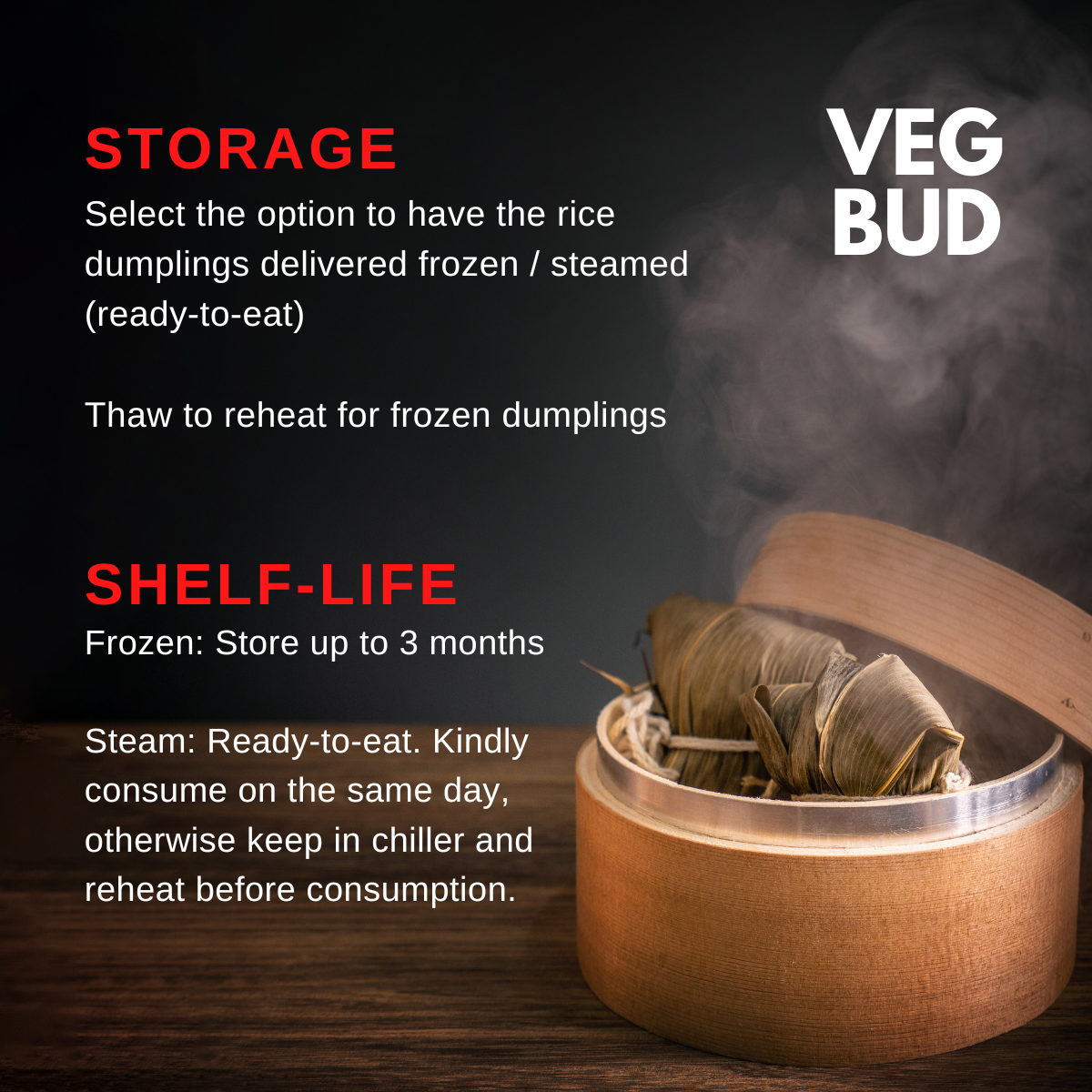 Vegbud Traditional Rice Dumplings 10pcs