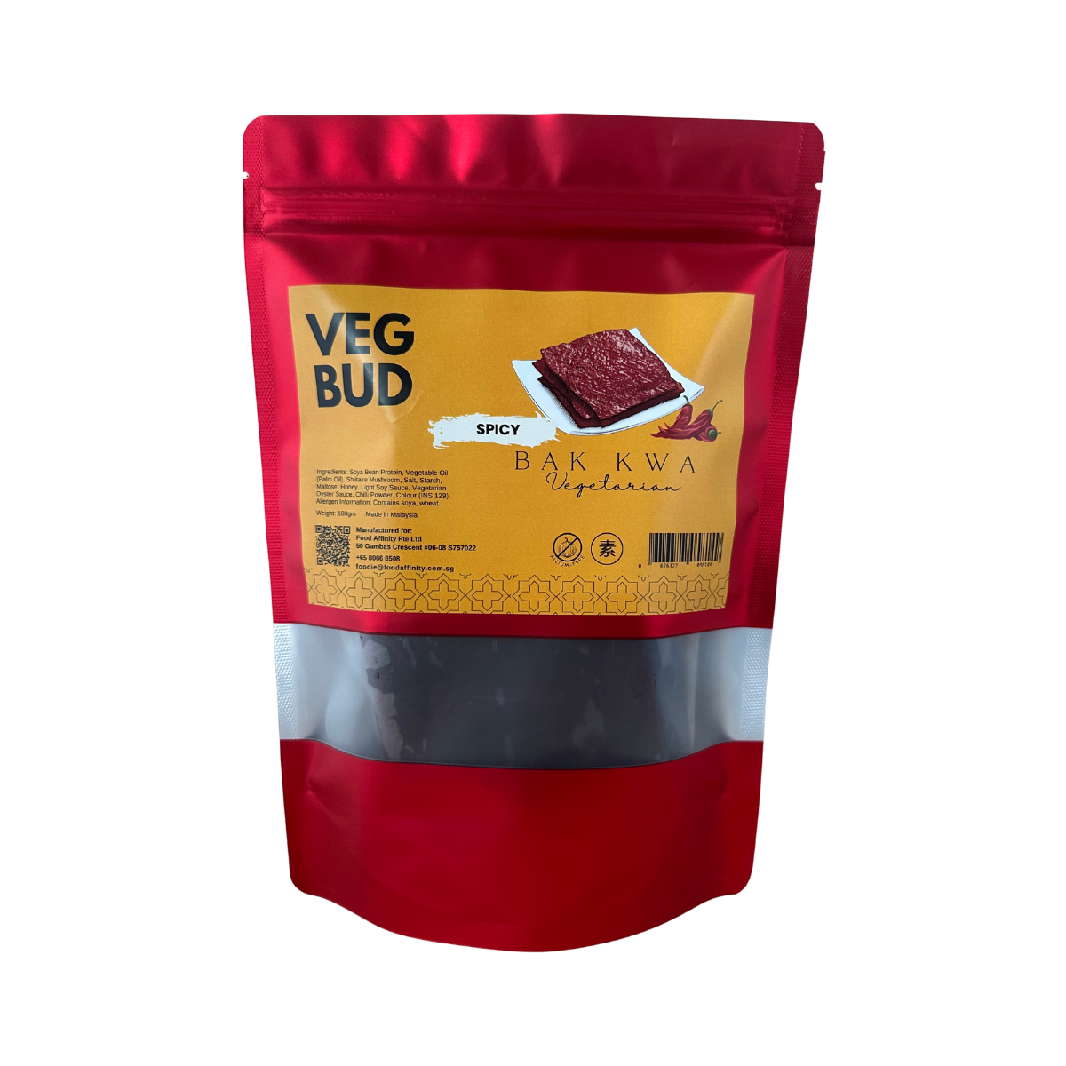 [Vegbud] Bak Kwa Spicy 180gm
